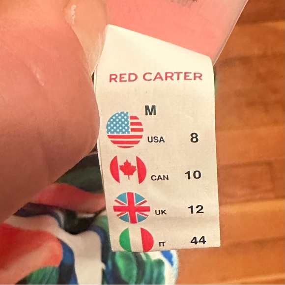 Red Carter Shore Club Juliette Maillot One Piece Swimsuit Size M (8) - Picture 11 of 12